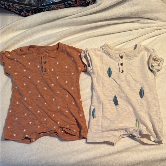 Cloud Island Baby Boys Romper 2 Pack - Picture 1 of 3